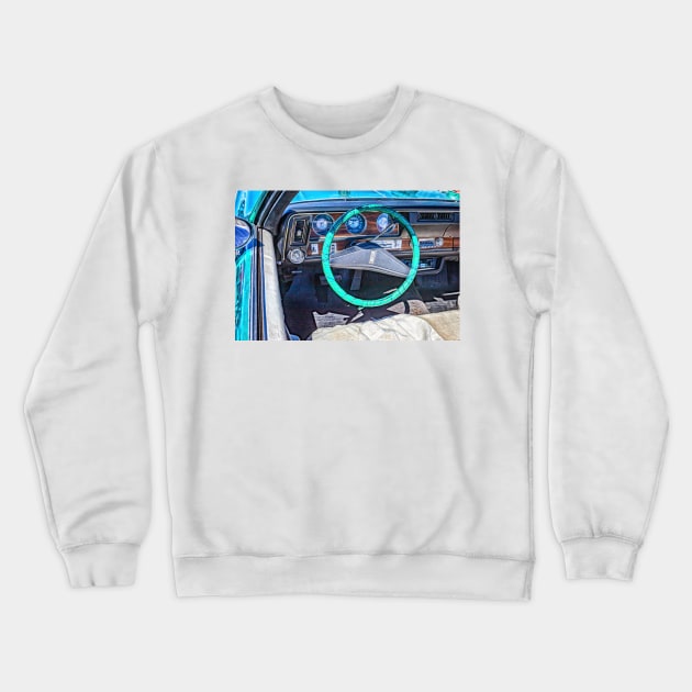 1972 Oldsmobile Cutlass Supreme Convertible Crewneck Sweatshirt by Gestalt Imagery